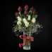 Silindir Vazoda Kırmızı, Beyaz Güller